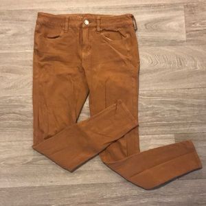 Dark khaki American Eagle stretch jeggings